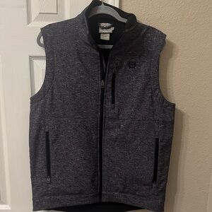 Men’s Cinch Gray Zip-Up Vest